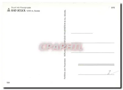 Bad Scuol — alpejskie wioski w Szwajcarii — Studio Feuerstein & Co. n°189 — Rewers