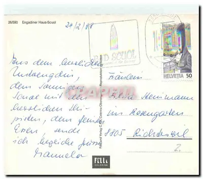 Engadiner Haus-Scuol — Engadine — Foto Felli Celerina n°26/590 — Rewers