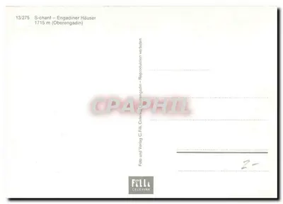 S-chanf – domy w Engadynie – 1715 m (Oberengadin) – C. Filli, Celerina — Rewers
