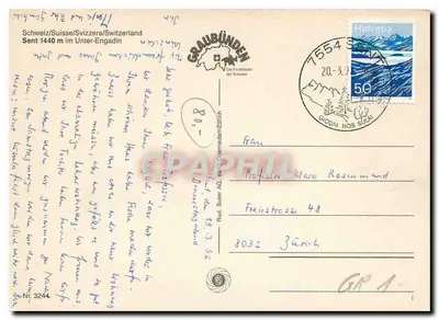 Sent — zimowa sceneria z kościołem i górami — Graphil — Rewers