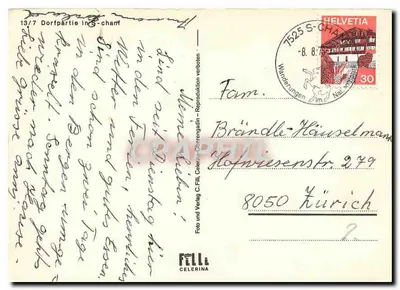 Dorfpartie in Celerina — Celerina — Foto und Verlag C. Felli — Rewers