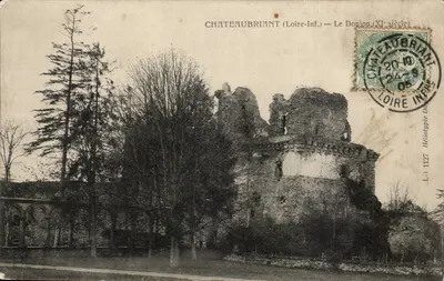Châteaubriant (Loire-Inf.) — Le Donion (século XI) — Héliotypie Dugue