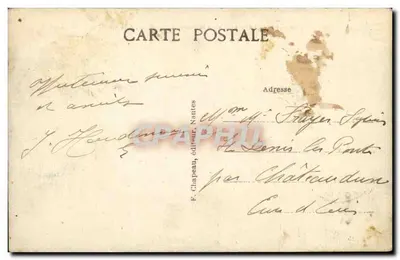 Le Croisic (Loire-Inf.) — Panorama em direção à Baía e Pen-Bron, tirado do Campanário — Verso