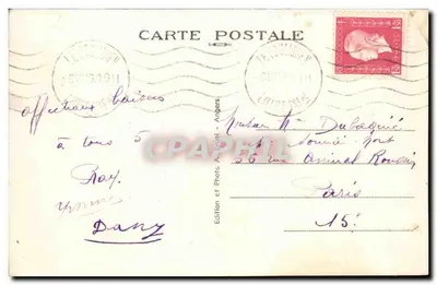 Le Pouliguen (Loire-Inf.) — A Praia — A. B. n° 602 — Verso