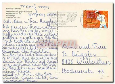 Jezioro Lungolago — Widok z promenady — CPAPHIL — Rewers