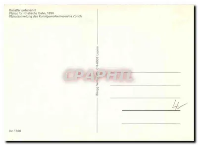 Landquart-Davos — Kolej Rhetycka, 1890 — Biregg Verlag AG, Luzern — Rewers