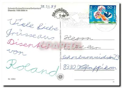 Salids da Mustér/Disentis — Mustér/Disentis — Rud. Suter AG, Nr. 4054 — Rewers