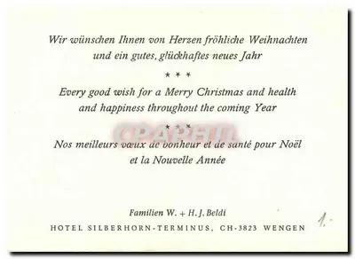 Hotel Silberhorn-Terminus — Wengen — CH-3823 — Rewers