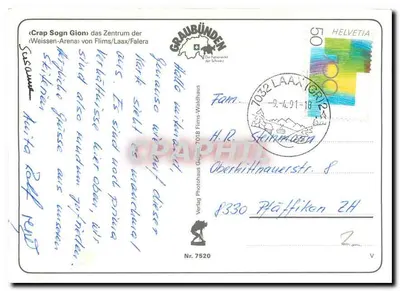 Crap Sogn Gion — Weissen-Arena — Verlag Photohaus Gappi — Verso