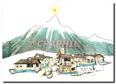 Vila alpina nevada — desenho — Orell Füssli Verlag, CH-7180 Disentis