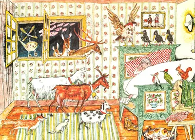 Quarto animal — ilustração para 'Zottel und Zwergs' — editor Cirelli Füssli, n° Ce 61