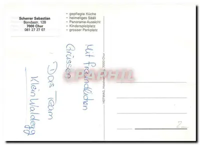 Klein-Waldegg Chur — panorama restauracji — HOTWAG, Hotelwirtung — Rewers