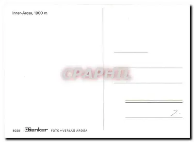 Inner-Arosa — 1900 m — Benker Foto+Verlag Arosa, n° 5028 — Achterkant