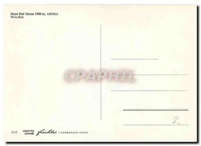 Hotel Hof Maran — Weissfluh, Arosa — Fiechter + Homberger Arosa — Rewers