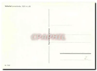Valbella — Jezioro Valbella i góry — Nr. 7090 — Rewers