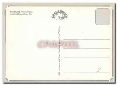 Vella — stacja narciarska w Szwajcarii — wydawca Graubünden — Rewers