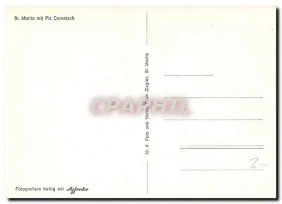 St. Moritz — widok jeziora i gór — St. Moritz Foto und Verlag Ziegler — Rewers
