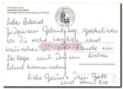 Cresta Run St. Moritz — 100 lat — St. Moritz Tobogganing Club — Rewers