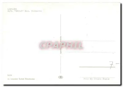 Lipari — M/N. "Bolo" — Soc. Navisermes — Achterkant