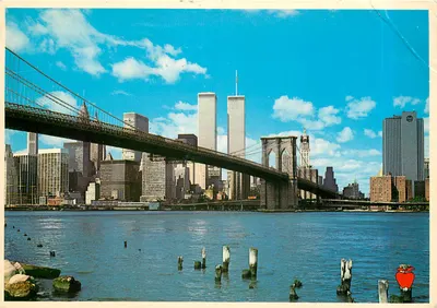Brooklyn Bridge — Twin Towers do World Trade Center — Apple Prints