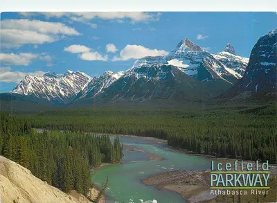 Parque Icefield — Rio Athabasca — Alberta, Canadá — Alberta Color Productions