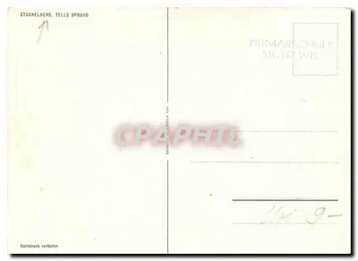 Stückelberg, T Ellis Sprung — edição da Primarschule Sigerwil — Verso