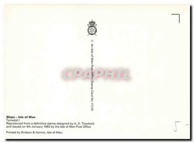 Stoomboot — Tynwald I — uitgever Isle of Man Post Office, nr. 11(12) — Achterkant
