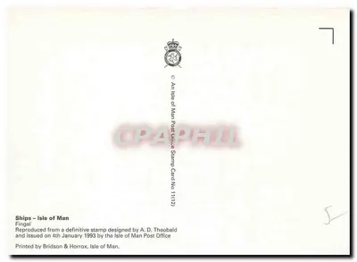 Fingal — statek ratowniczy — Isle of Man Post Office — Rewers