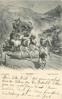 Gottardpost — v. R. Koller — Verlag R. Ganz, Zürich