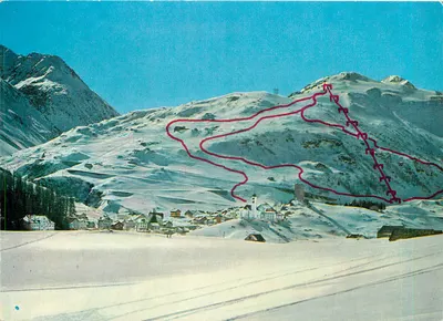 Hospental — Teleférico Winterhorn — Colorverlag, Zug 3072
