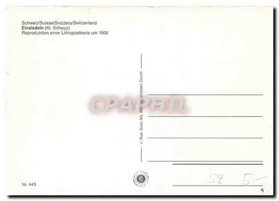 Einsiedeln — Pozdrowienia z Einsiedeln — Rud. Suter AG, Zurych — Rewers