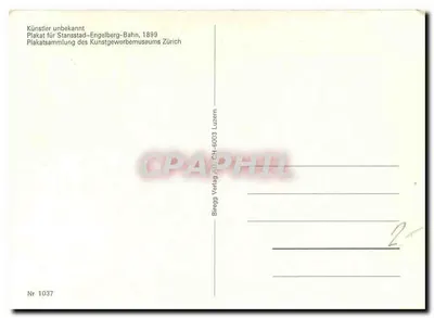 Stansstad-Engelberg — Kolej elektryczna — Poligraphisches Institut A.G. Zürich — Rewers