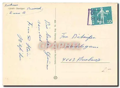 Kurhaus - Ländli-Oberägeri - Colorverlag und Druck M. Kündig, Zug Nr. 1086 — Rewers