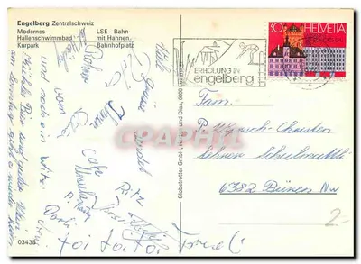 Engelberg — widok panoramiczny — Globetrotter GmbH, n° 03438 — Rewers