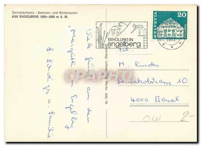 Engelberg — widok panoramiczny — Verlag Engelberg, Stensspad, n° 7805 — Rewers