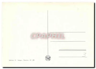Carta postal ilustrada da Suíça — Editor G. Jaeger, N° 408 — Verso