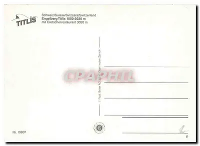 Titlis — Pejzaż panoramiczny szwajcarskich Alp — Rud. Suter AG, Zurych — Rewers