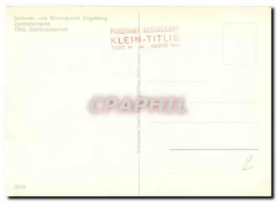 Titlis — Gipfelrestaurant — Panorama-Restaurant Klein-Titlis, Engelberg — Rewers