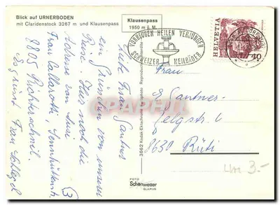 Widok na Urnerboden i Klausenpass — Claridenstock 3267 m — Schenwetter Glarus — Rewers