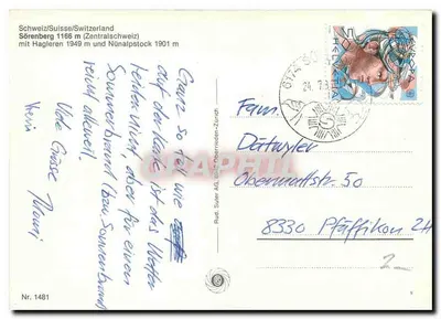 Sörenberg — widok panoramiczny — Nr 1481 — Rewers