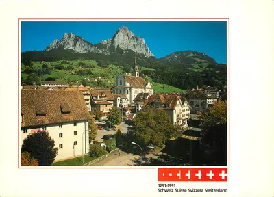 Schwyz, as Mythen — 1291-1991 — Photoglob jubilé