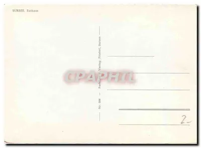 Sursee, Rathaus — editor Farbigele, n° 504 — Verso