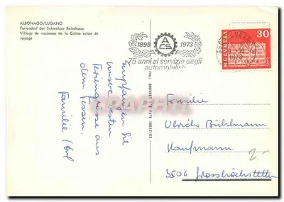 Albonago — Wioska wakacyjna Caisse suisse — Wydawnictwo Alfa S.A. Lugano — Rewers