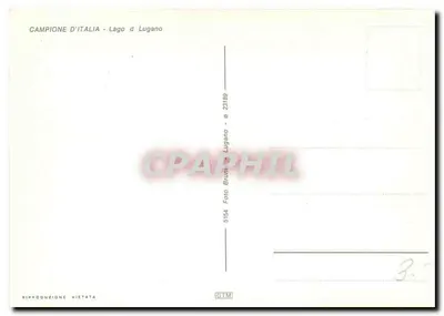 Fontanna oświetlona w nocy — Campione d'Italia - Lago d’Lugano — Foto Bruno Lugano n° 5154 — Rewers