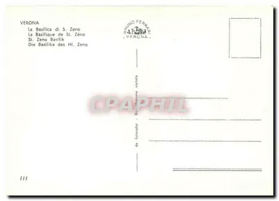 Verona — Bazylika św. Zenobiusza — Bruno Ferrara, nr 111 — Rewers