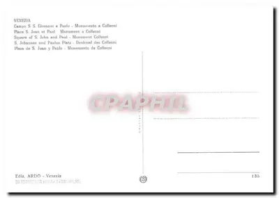 Wenecja - Campo S. Giovanni e Paolo - Pomnik Colleoni — Rewers