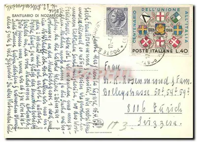 Santuario di Nozarego — widok panoramiczny — wydawca nieodczytelny — Rewers