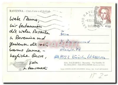 Ravenna — Città del Festival — Ediz. Salbaroli — Verso