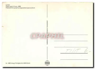 Lago di Como — widok nocny i poranny — Lariana, nr 1468 — Rewers