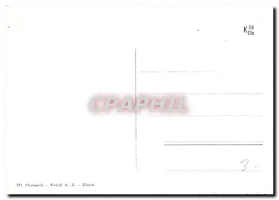 Brissago — widok panoramiczny jeziora z palmami i zasnieżonymi górami — Photoglab Wehrli A.G. Zürich — Rewers